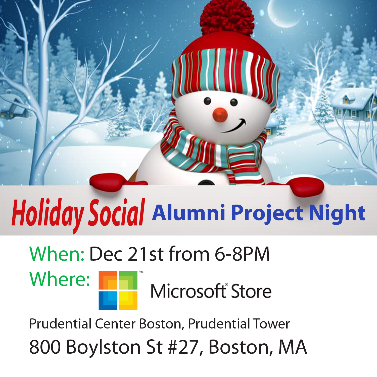 Alumni Project Night - Holiday Social